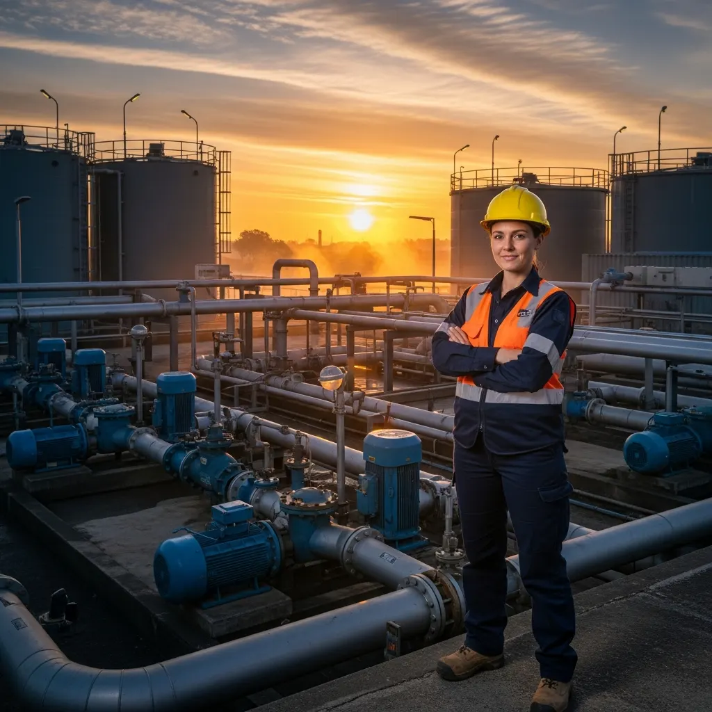 Operator at a treatment plant